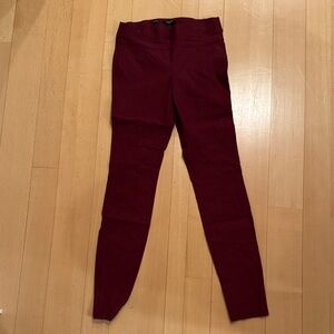 Simply Vera Vera Wang Deep Red Skinny Pants